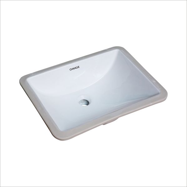 18 in. x 13 in. Rectangular Lavatory Undercounter Bathroom Ceramic Sink 1633W in White 18 in. x 13 in. Rectangular Lavatory Undercounter Bathroom Ceramic Sink 1633W in White