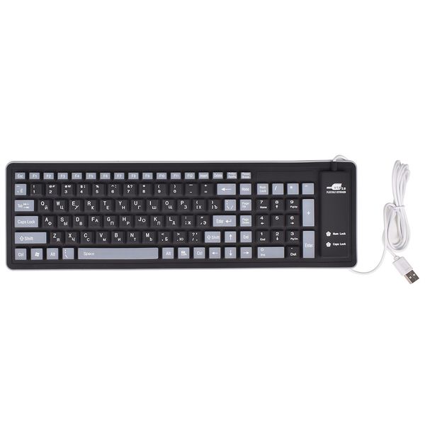 Dropship 103 Key Russian Keyboard Letters Silicon Layout USB 2.0 Interface Russian Keyboard Soft ...