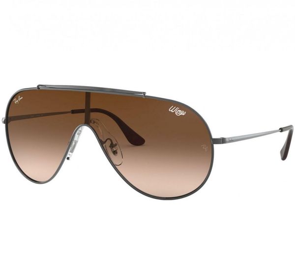 Dropship Ray Ban RB3597 004 13 Wings Gunmetal Brown Gradient Single Lens Metal Sunglasses Frames to Sell Online at a Lower Price Doba