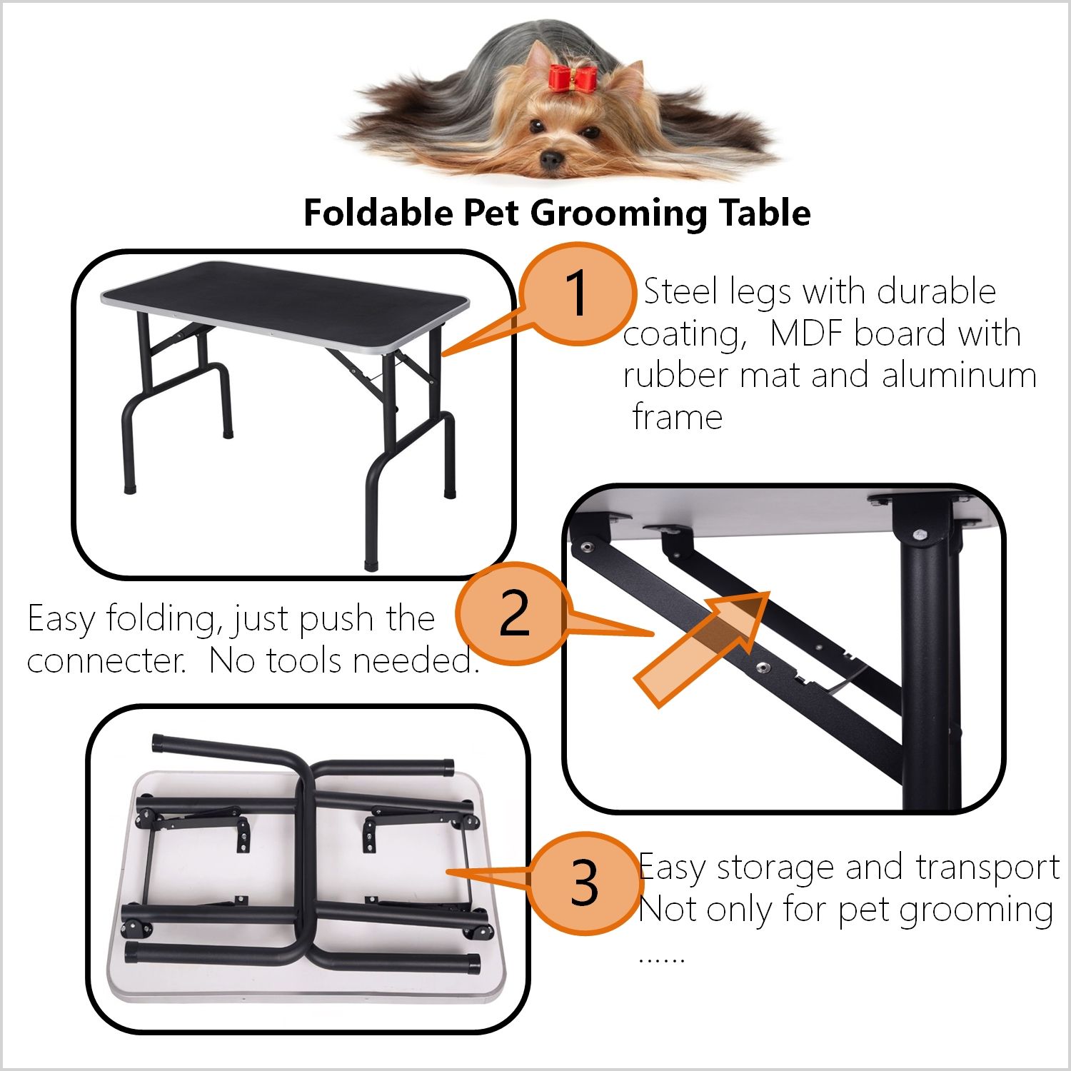 Free shipping Dog/cat grooming table adjustable height -32 dry table –  YEAHGOSHOPPING LLC