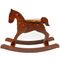 Labebe Retro Wooden Rocking Horse - Dark Brown